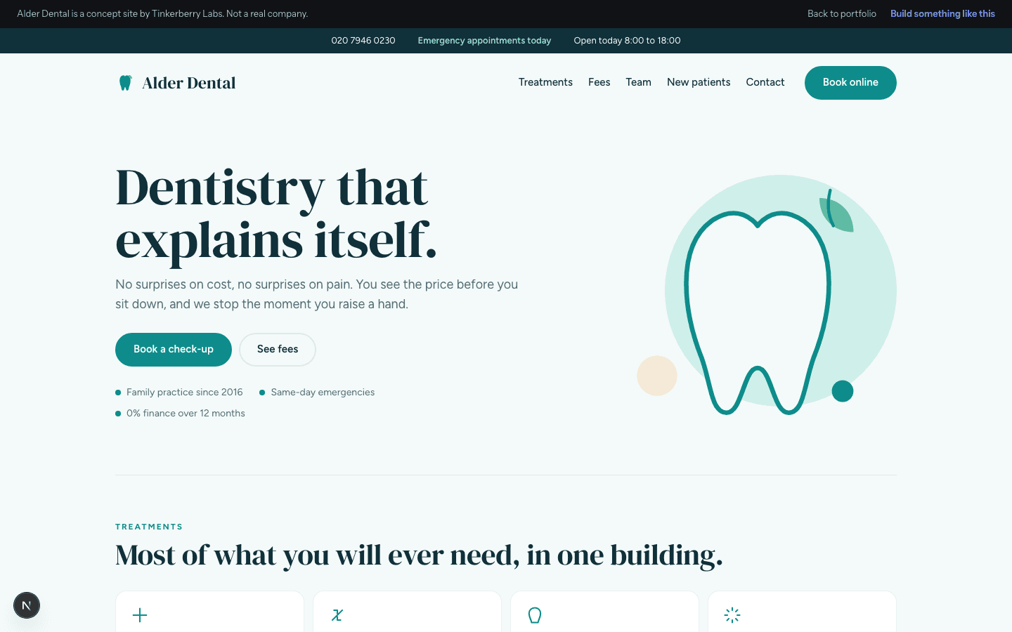 Alder Dental: Dental clinic · patient site