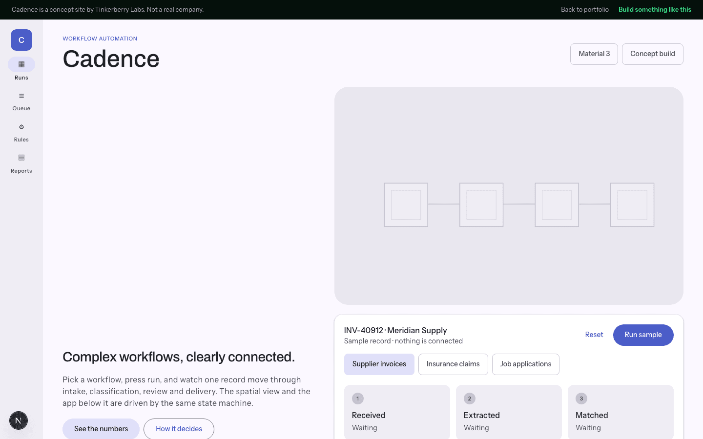 Cadence: SaaS product · Material 3 app