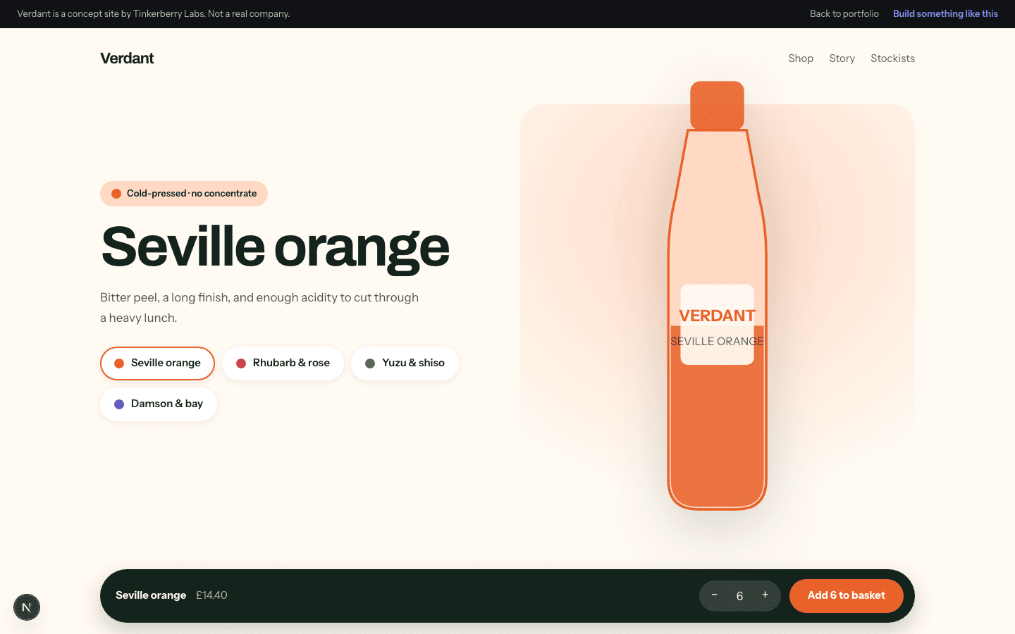 Verdant: Drinks brand · direct to consumer